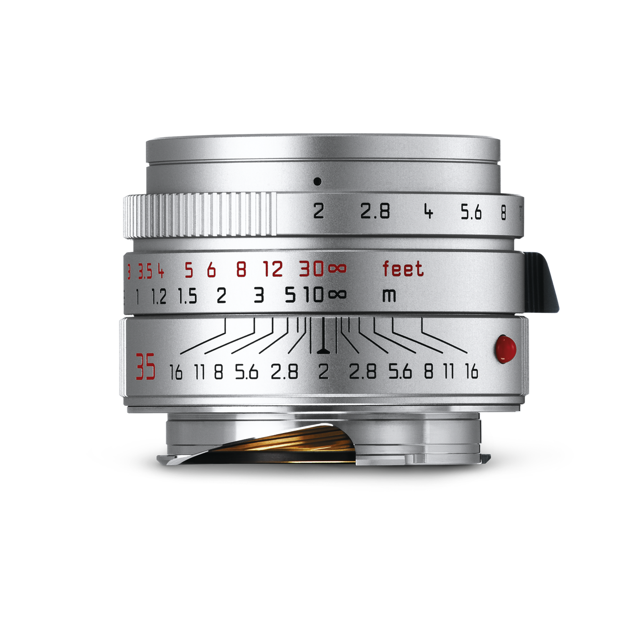 Leica Summicron-M 35mm f/2 ASPH., silver chrome anodized